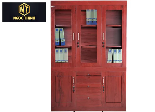 Tủ Tài Liệu Gỗ Công Nghiệp SƠN PU DC1350H10